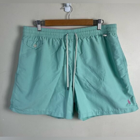 POLO RALPH LAUREN Men's CLASSIC TRAVELER SWIM SHORT Hawaiian Green XXL - Picture 2 of 11